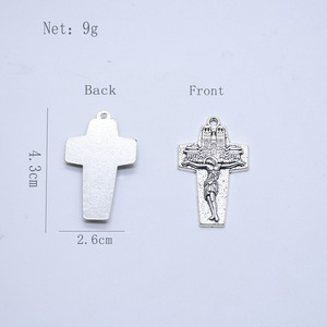 Pendentif Croix en Alliage de Zinc, Breloque Porte-clés, Collier, Cadeau, Bijou Unisexe, Accessoire AD-097 - Product Image 2