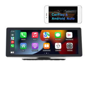 צג רכב נייד אלחוטי בגודל 11.26 אינץ' עם CarPlay ו-Android, מקליט וידאו 4K, רדיו לרכב, תומך במצלמת רוורס לרכב ומשאית - Product Image 5