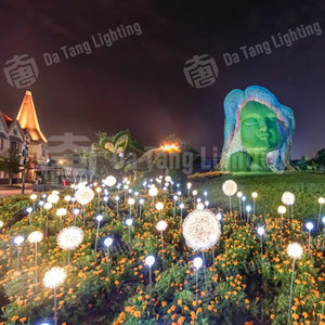 โคมไฟลวดอลูมิเนียมทรงกลมสำหรับทางเดินริมทะเลสาบและจุดเช็คอินในสวนยามค่ำคืน - Product Image 6