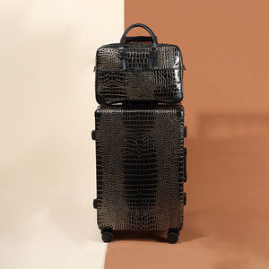 Valise à roulettes en cuir <span class=keywords><strong>de</strong></span> voyage à roulettes <span class=keywords><strong>2</strong></span> pièces - Product Image 6