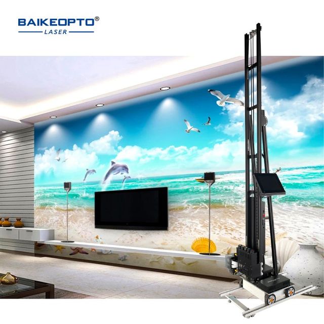 Wall Art Printer Double DX10 3D 5Automatic Automatic UV Vertical Paper 3d Wall Printing Machine Wall Printer