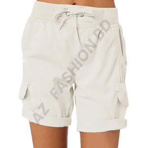 Bangladesh Femmes Premium Cargo Shorts Élégant Mode Confortable Vêtements Tissu Lavé pour Dames pour les Jeux - Product Image 4