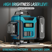 Niveau laser en gros, niveau laser infrarouge 12 lignes, spécial extérieur, affichage numérique 16 lignes, modèle d'instrument MLL-W 12V