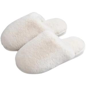 Hermosas Pantuflas Cálidas y Esponjosas para Interiores, Zapatos de Mujer, Pantuflas de Felpa para Mujer - Product Image 1