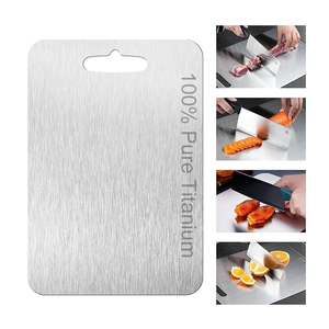 Tabla <span class=keywords><strong>de</strong></span> Cortar <span class=keywords><strong>de</strong></span> Acero Inoxidable para Cocina, Tabla <span class=keywords><strong>de</strong></span> Cortar <span class=keywords><strong>de</strong></span> Doble Cara Sublimada, Tabla <span class=keywords><strong>de</strong></span> Cortar Gruesa <span class=keywords><strong>de</strong></span> Titanio 100% Puro - Product Image 1