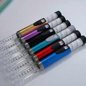 Reusable Injection <b>Pen</b> 60 Unit Capacity Assorted Colors <b>Gold</b> Blue Green Black Red Metal Body Adjustable Dose 3ml Cartridge <b>Pen</b> - Product Image 5