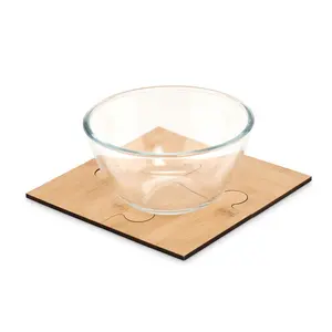 Juego de 4 posavasos rompecabezas LEPY, merchandising sostenible - Product Image 3