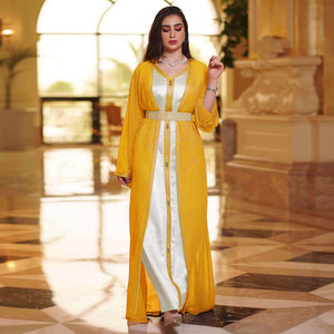 Moyen-Orient Désert Vert Fille Européenne et Américaine Robe en Mousseline de Soie Musulman Ensemble de Deux Pièces - Product Image 3