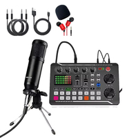 Kit Studio Podcast à Vendre : Interface Audio Console de Mixage avec Microphone Condensateur DJ et Carte Son
