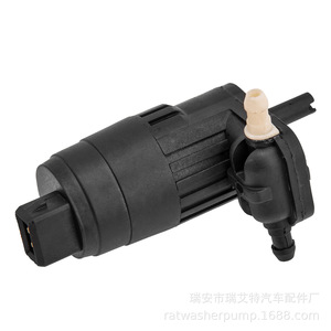 Bomba de lavado de parabrisas 1H6955651 377955761A 71740942 para Volkswagen Fiat Opel, motor eléctrico de pulverización de agua, plástico negro, metal y caucho - Product Image 1