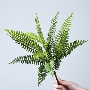 Mengjie Handicrafts - Helecho Artificial Boston de 45 cm, Planta Verde de PVC Suave, Decoración para el Hogar, Accesorios para Bodas - Product Image 1