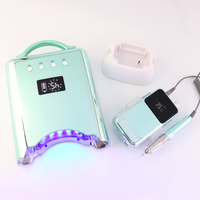 Cadeau de Noël 2024 Misbeauty, Nouvelle Conception Pro Cure, Lampe à Ongles LED UV Gradient de Couleur Rechargeable Sans Fil Grande Double 78W, Portable