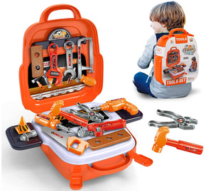 Juego de Juguetes de Plástico para Niños, Juego de Imitación de Mecánico, <span class=keywords><strong>Caja</strong></span> de <span class=keywords><strong>Herramientas</strong></span>, Juego de <span class=keywords><strong>Herramientas</strong></span> de Juguete, Juguetes de <span class=keywords><strong>Herramientas</strong></span> - Product Image 1