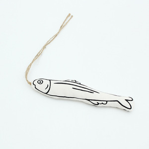 Jouet pour chat en forme de poisson en tissu de coton, à mâcher, design de dessin animé, pour lutter contre l'ennui et l'auto-entretenement des chats - Product Image 2