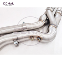Kit de tuyauterie de performance en acier inoxydable Ecnal One-Piece Downpipe GT4 Z-Pipe Midpipe pour BMW G80 G82 M3 M4 S58