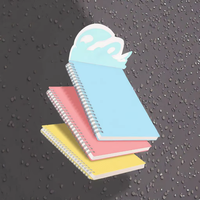 Cahier d'école à couverture rigide/souple de taille personnalisée 200 pages en fil de métal Cahier d'exercices en PP à couverture transparente A4 à reliure à spirale