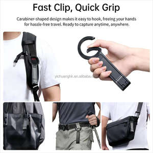 Support de téléphone magnétique rotatif à 360° en métal portable avec trépied et mousqueton – Support flexible pour voyage, bureau et diffusion en direct - Product Image 5