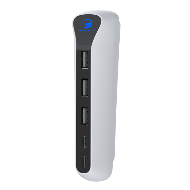 Usb Hub for Ps5 Slim Accessories5 Ports Usb High-speed Expansion Hub Charger Compatible With Playstation 5 Slim Console