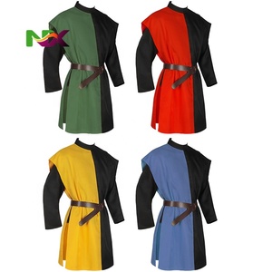 Costume da Cavaliere Templare <span class=keywords><strong>Medievale</strong></span> per <span class=keywords><strong>Uomo</strong></span>, Tunica Senza Maniche per Halloween, Camicia da Guerriero, Armatura da Cavaliere, Tabarro Vintage - Product Image 2