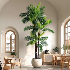 Grande plante verte artificielle d'intérieur, Anthurium, Palmier à aiguilles et Cocotier <span class=keywords><strong>en</strong></span> plastique <span class=keywords><strong>pour</strong></span> la décoration de balcon et de salon - Product Image 2