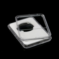 Support de présentation pour pièces de monnaie certifiées en acrylique, taille d'insertion personnalisée, scellage ultrasonique, plaque pour pièces de monnaie classées PCCB NGC