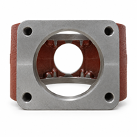 Boîtier de boîte de vitesses en fonte ductile OEM usiné CNC de précision, support de boîtier de réducteur industriel