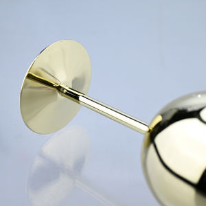 Verre à vin rouge de luxe en acier inoxydable incassable plaqué or cuivre coloré personnalisé de 12 oz pour mariage et fête - Product Image 5