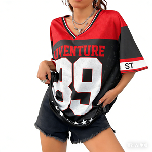 Conjuntos Deportivos Personalizados de Primera Calidad para Fútbol, Béisbol, Baloncesto y Ropa Urbana, Camisetas Deportivas Cortas con Estampado y Malla - Product Image 3