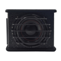 Subwoofer Activo para Auto de Alta Potencia de 10 Pulgadas con Amplificador Clase D Integrado, Altavoz de Bajos para Auto con Bajos Super Potentes