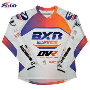 Jersey de <span class=keywords><strong>Motocross</strong></span> de Estilo Único y Moderno, Ropa de Carrera Cómoda, Jersey Todoterreno, Traje de Carrera Cortavientos, Diseño Personalizado - Product Image 1
