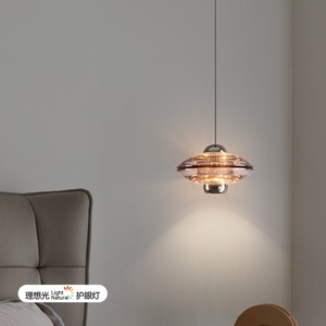 Minimalist Pendant <b>Light</b> Round Led Warm <b>Light</b> Home Bedroom Bar Counter Single Head <b>Chandelier</b> - Product Image 3