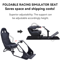 GY076 Cockpit de Simulateur de Mouvement Professionnel en Acier pour Voitures de Course de Simulation, Thrustmaster TX, G27, G29, Playstation 2 3, Wii, PXN