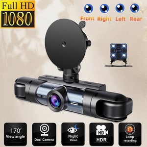 Nueva Cámara para Coche 2026, DVR de <span class=keywords><strong>4</strong></span> Lentes 1080P*<span class=keywords><strong>4</strong></span>, Grabación en Bucle de Visión Trasera Izquierda y Derecha 480P, Visión Nocturna - Product Image 2
