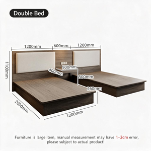 Muebles Combinados Modernos para Hotel, Hostal o Apartamento, Escritorio de Madera Contrachapada Rojo Marrón, Perchero, Soporte para TV, Taburete para Habitación - Product Image 5