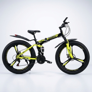 Vélo de montagne pliable à pneus larges, vélo de neige à roues magnétiques intégrées, fatbike pliable à double suspension pour le cyclisme en plein air - Product Image 2