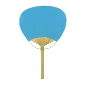 Hand Fan Supplier Handmade Ready One Wedding Promotional Gift Plain Colorful Bamboo Paper paddle Fan