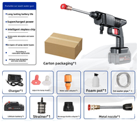 Alat Cuci Mobil Mini Bertekanan Tinggi Portabel dengan Motor Brushless Listrik DIY dan Baterai Lithium 4000PSI 2kg