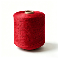 %100 Polyester Yüksek Sıcaklığa Dayanıklı Merserize Spun Boyalı Dikiş İpliği Yüksek Mukavemetli Nakış Tığ İşi El Örgüsü İçin