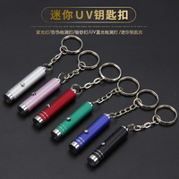 Mini lampe torche UV en aluminium LED Lumière ultraviolette Lampe de poche stylo de poche avec batterie pour vérificateur de marqueur