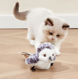 New Arrival! USB Rechargeable Interactive Sandpiper <strong>Cat</strong> Toy-Chirping, Flapping, and Engaging Fun - Product Image 1