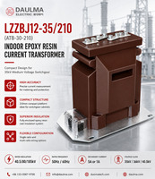 Transformateur de courant toroïdal simple de type support Daulma 100/5A LZZBJ12-35/210 (ATB-30-210) 50/60Hz pour appareillage intérieur