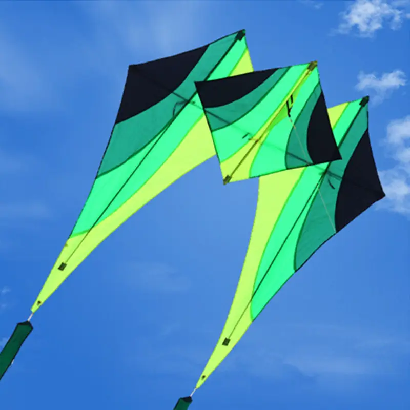 नि: शुल्क शिपिंग फ्लाइंग चलने 15m पूंछ के साथ पतंग वेफ़ांग पतंग के साथ संभाल ripstop नायलॉन कपड़ा पावर पतंग एकल स्टंट adlts के लिए