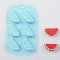Moule en silicone pour chocolat en forme de fruit 3D, pastèque, cœur, glace, bonbons gélifiés en forme de fruit