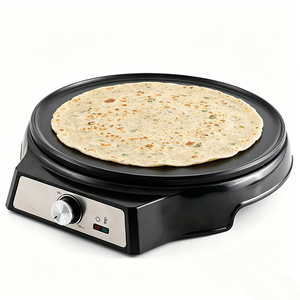 Crêpière et Plaque à Pizza Électrique Domestique Antiadhésive 33CM avec Température Réglable - Product Image 1