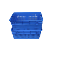 Boîtes à fruits empilables en plastique, rangement de cuisine, de haute qualité, boîtes en maille irisée, 400x300x160