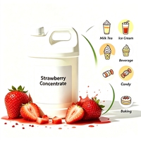 Natuurlijk voedingsmiddelkwaliteit vers aardbeienconcentraat HACCP gecertificeerd wateroplosbaar zonder kunstmatige kleurstof voor yoghurt en ijs