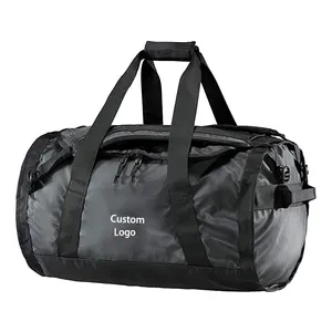 Hot sale Large PVC Tarpaulin Duffle Gym Bag Multifunction Custom 50L 70L 90L Waterproof Travel Sport Duffle Bag With Logo