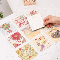 Kartu Kertas Mewah 48Pcs, Kartu Hadiah Desain Kustom, Inspirasi/Mindfulness/Afirmasi Perawatan Diri, Set Kartu dengan Stand Display