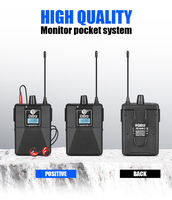 Système de monitoring intra-auriculaire sans fil professionnel ER-202 à 20 canaux BT5.0 XLR pour scène, chant, studio, métal et plastique