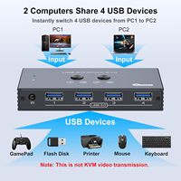 Commutateur USB3.0 2x4